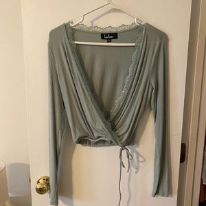 Lulus Wrap crop top
